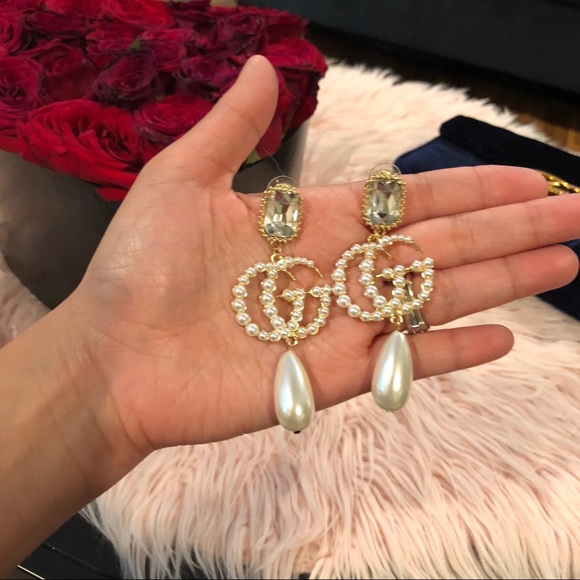 Pearl Drop Earrings ❤️ - Picture 3 of 5